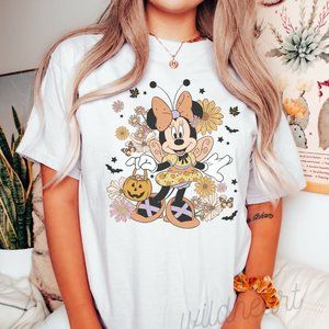 Retro Minnie Mouse VIntage Halloween Shirt, Fall Disney Shirt